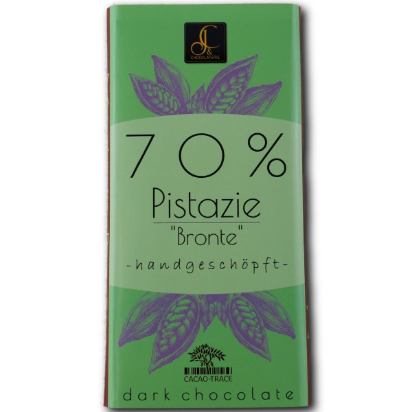 Tafelschokolade Zartbitter Pistazie