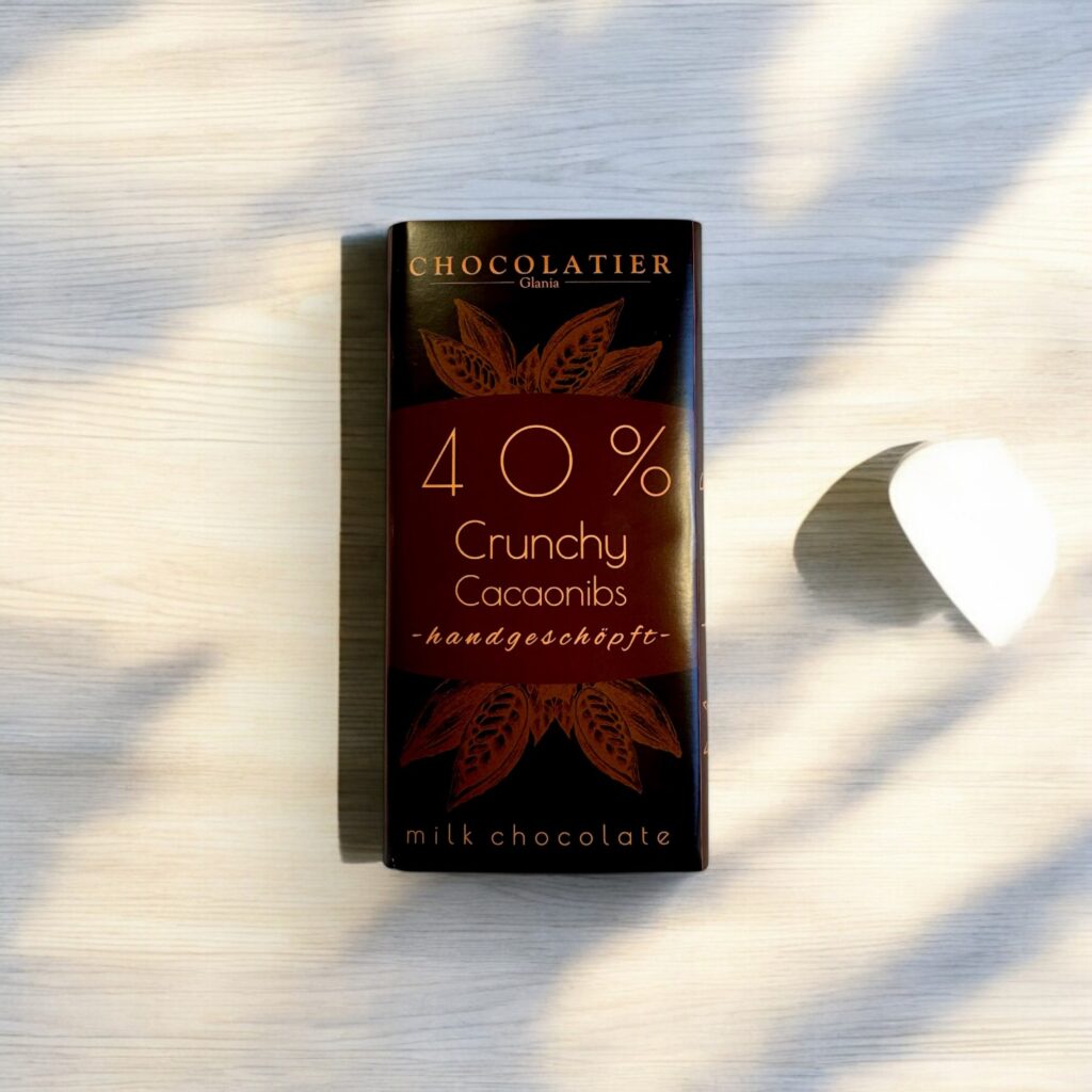 Tafelschokolade Milch Kakaonibs