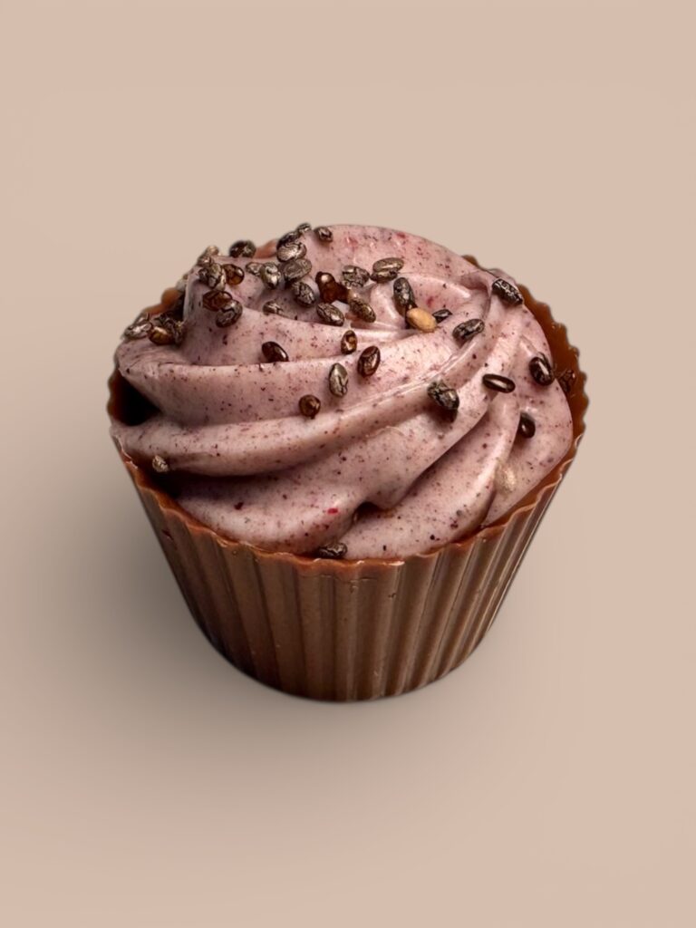Blueberry Chia Cupcake